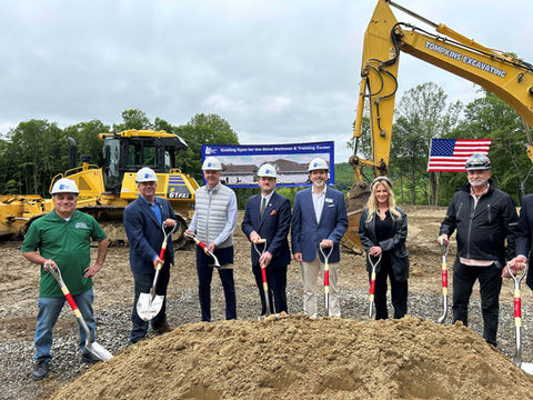 The groundbreaking ceremony at Guiding Eyes for the Blind's new training center in Yorktown on May 29, 2025. Photo courtesy of the Town of Yorktown.