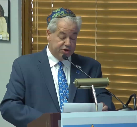 Ed Lachterman at Holocaust Remembrance