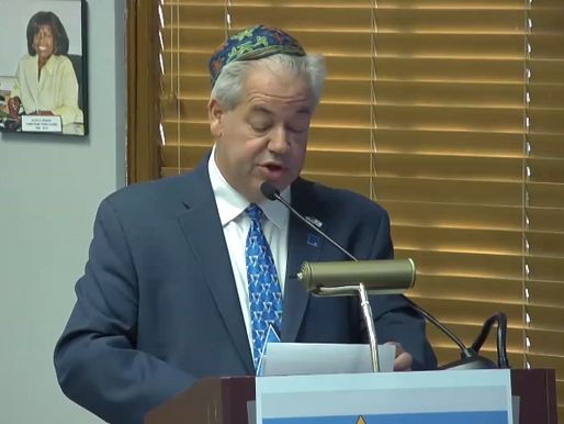 Ed Lachterman at Holocaust Remembrance