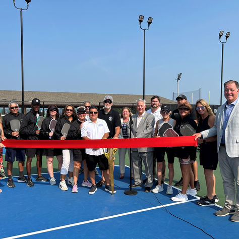 Yorktown Inaugurates Renovated Pickleball Courts