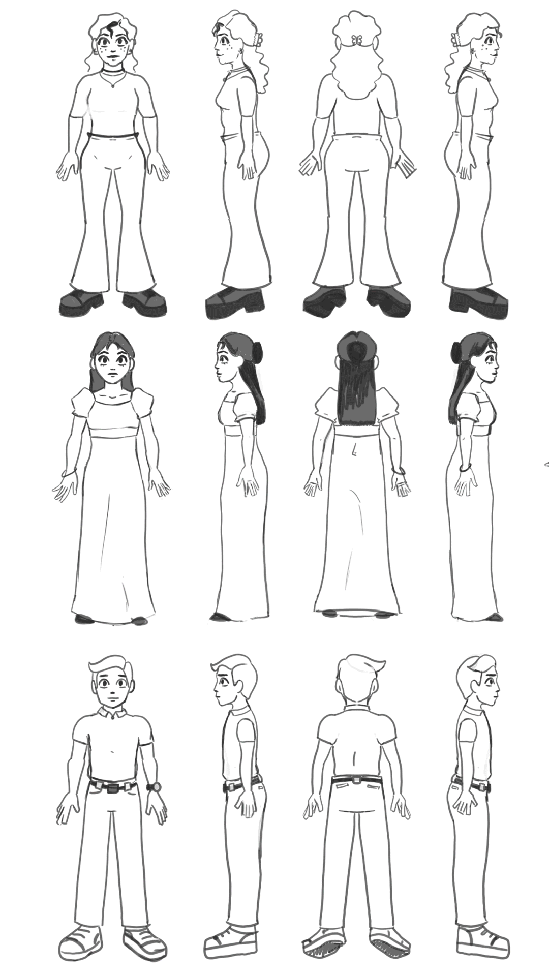 Character turnarounds