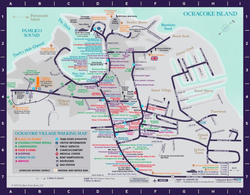 Ocracoke Businesses Map