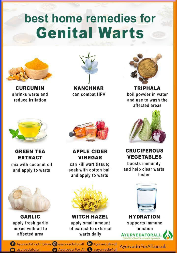 Natural remedy for genital warts