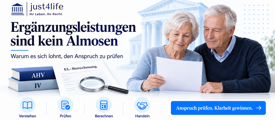 Älteres Ehepaar prüft seinen Anspruch auf Ergänzungsleistungen bei AHV und IV.