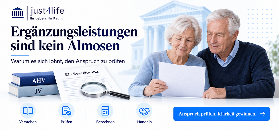 Älteres Ehepaar prüft seinen Anspruch auf Ergänzungsleistungen bei AHV und IV.