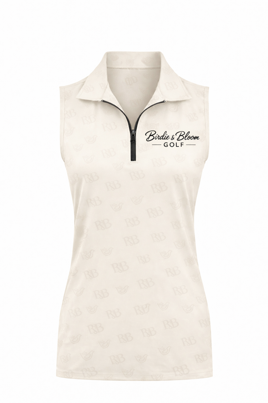B&B Sleeveless Polo - Cream