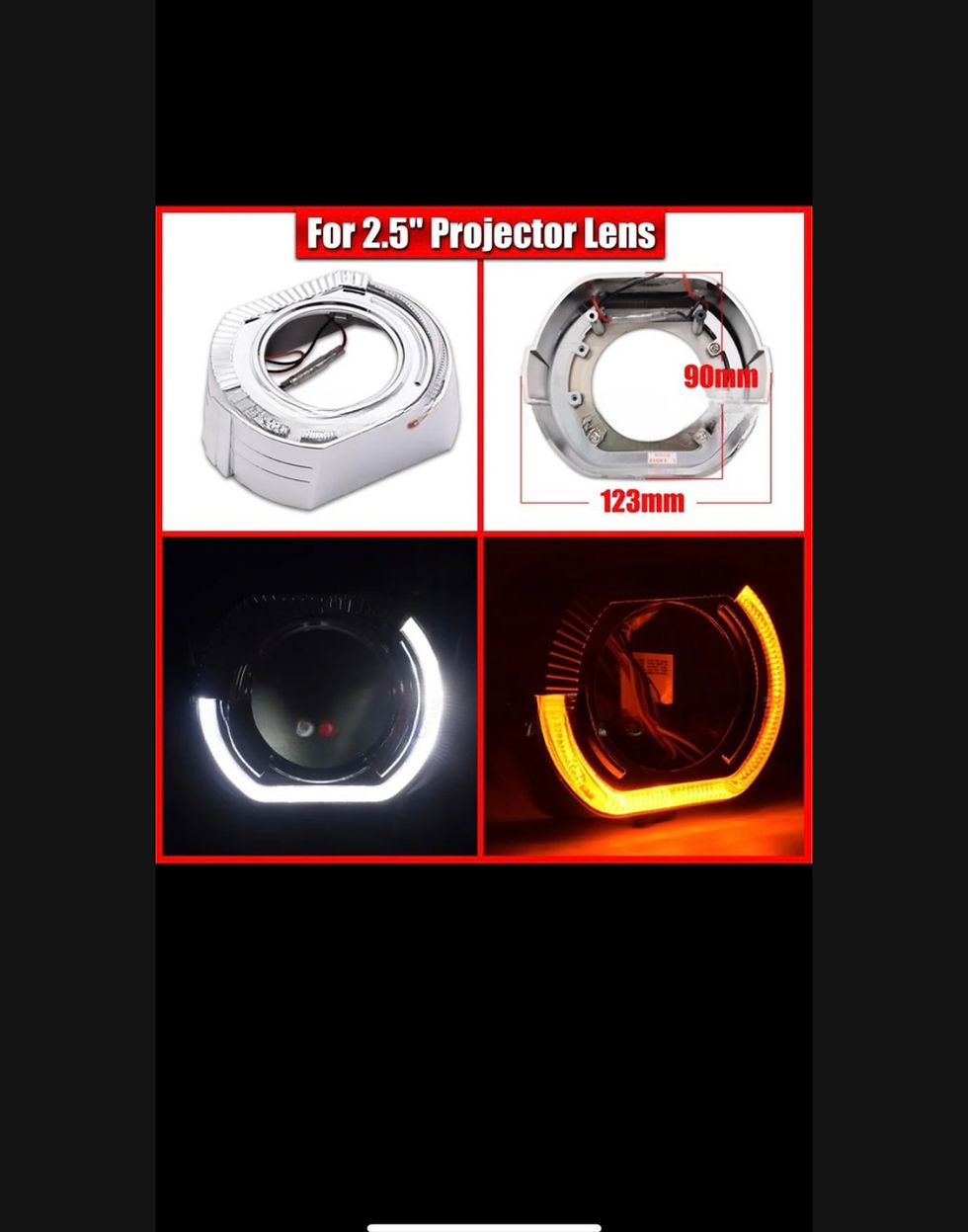 Thumbnail: Half Angel Eye DRL Shroud with Bi LED projector