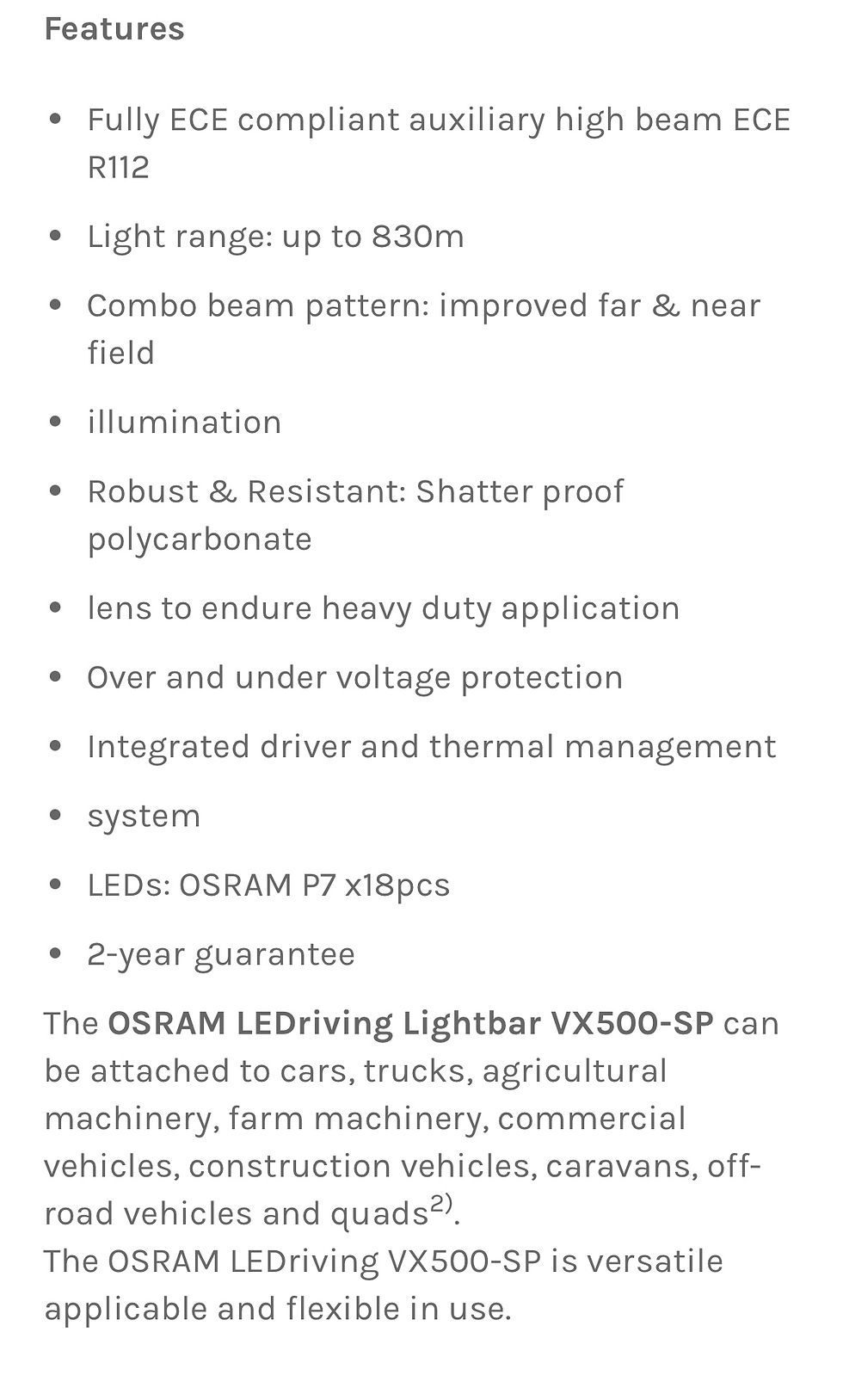 Thumbnail: Osram 22 inch Spot LED bar