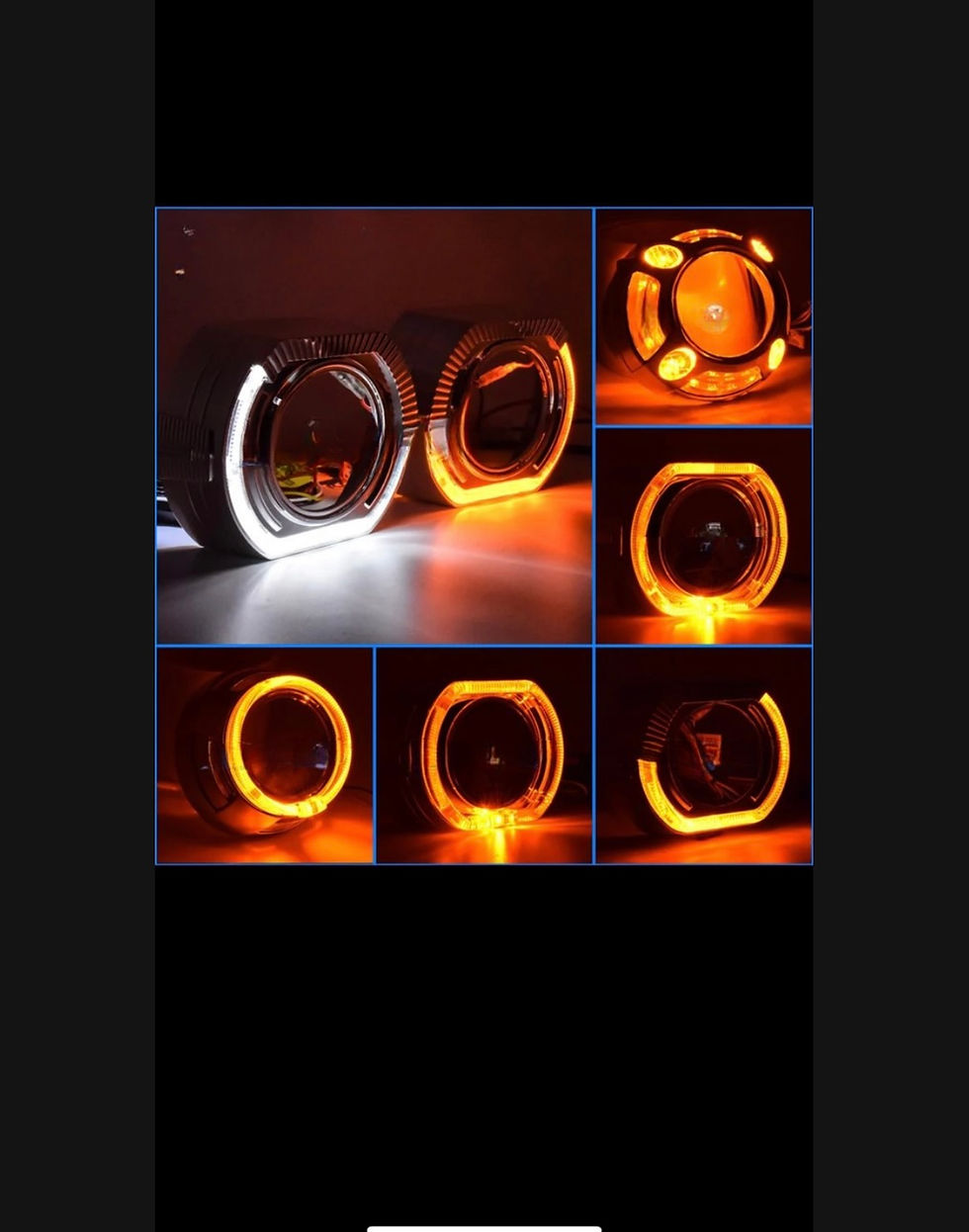 Thumbnail: Half Angel Eye DRL Shroud with Bi LED projector
