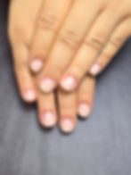 Woman receiving a non‑toxic Japanese gel manicure at Healthy Lifestyle Spa Lounge