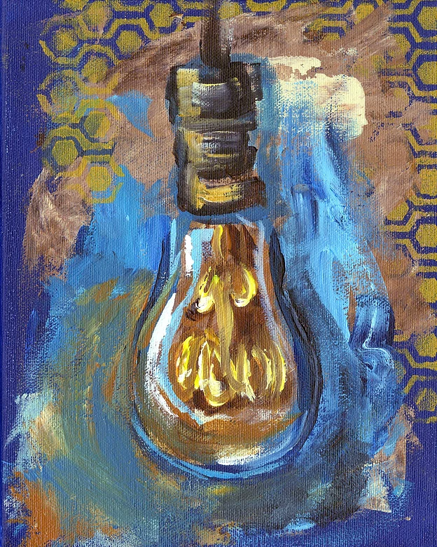 Artist Andrea Holmes Vintage Object Acrylic Paintings