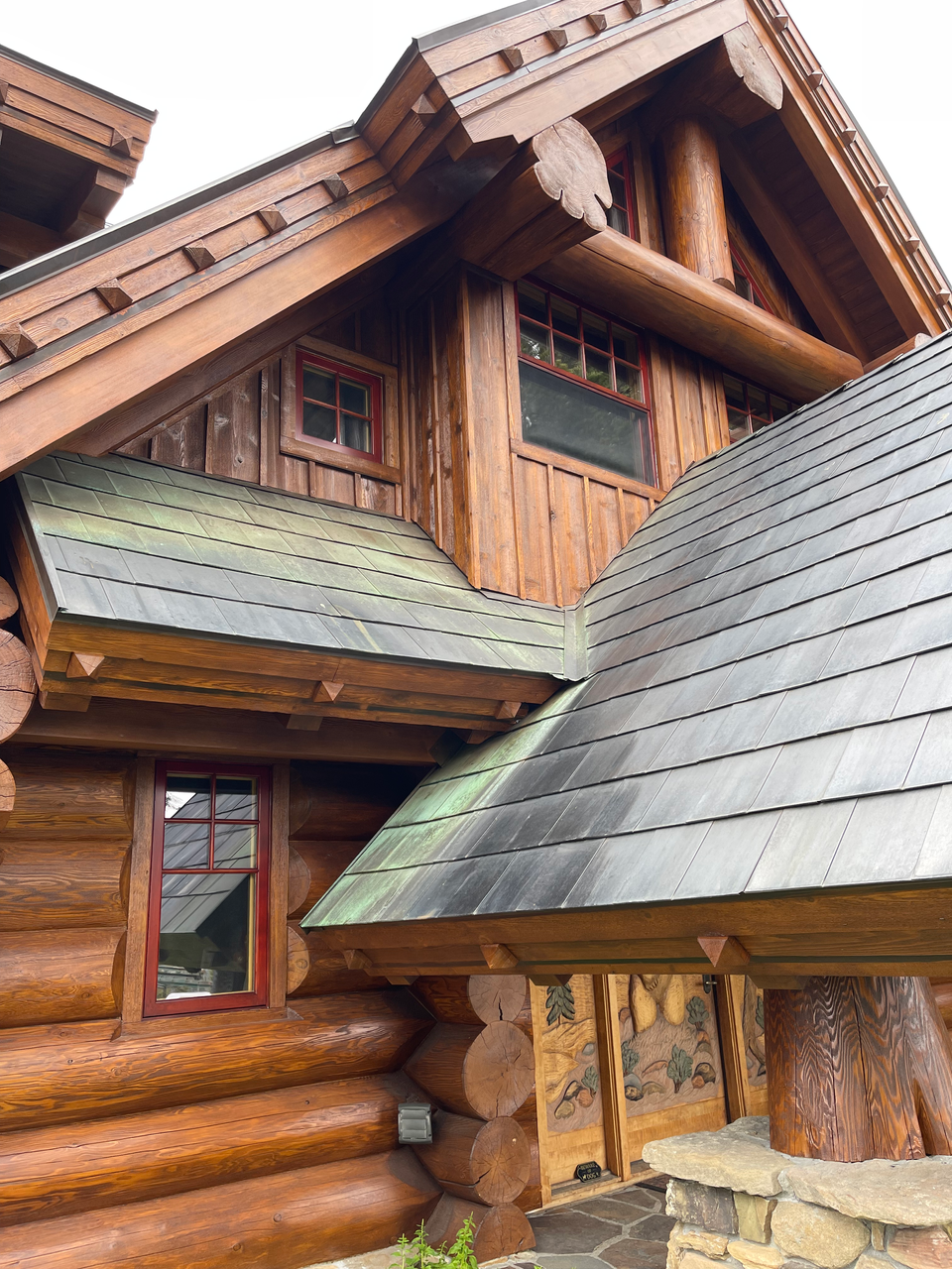 best log home staining company