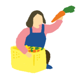 収穫する人