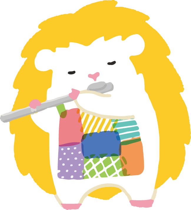 フルートを持つキキちゃん
