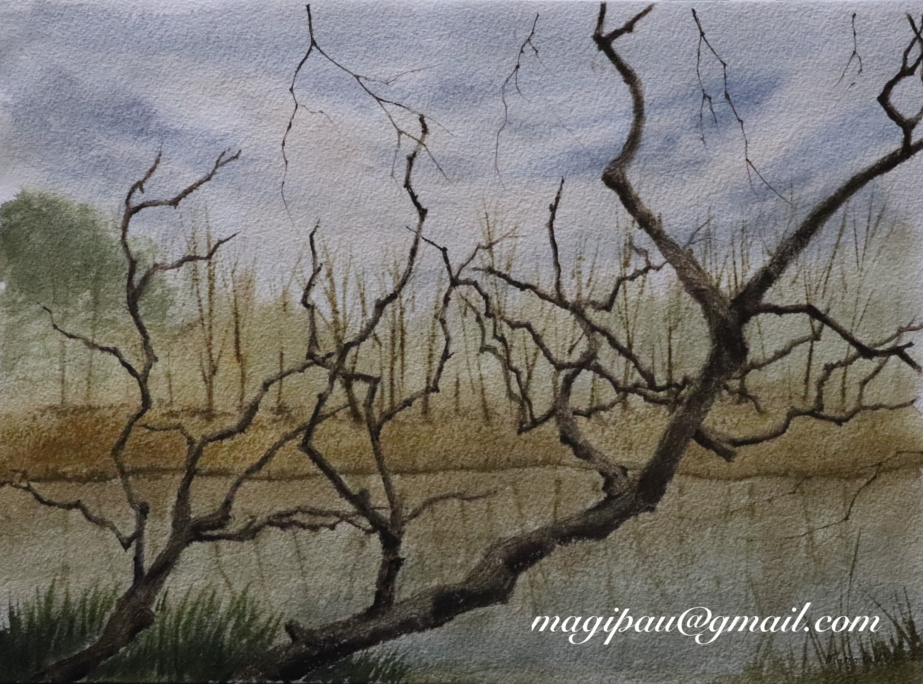 Looming Winter- 38x28 cm