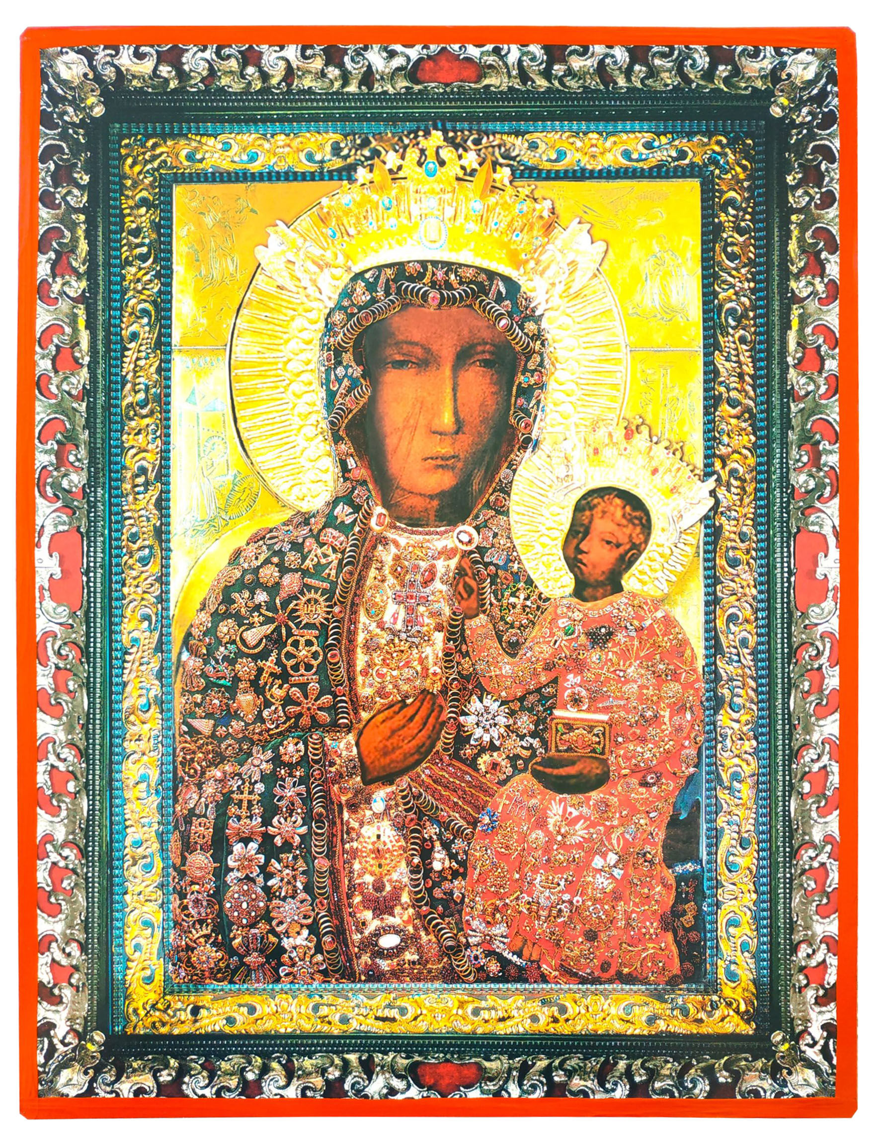 BLACK MADONNA OF CZESTOCHOWA (in a ruby dress-2)