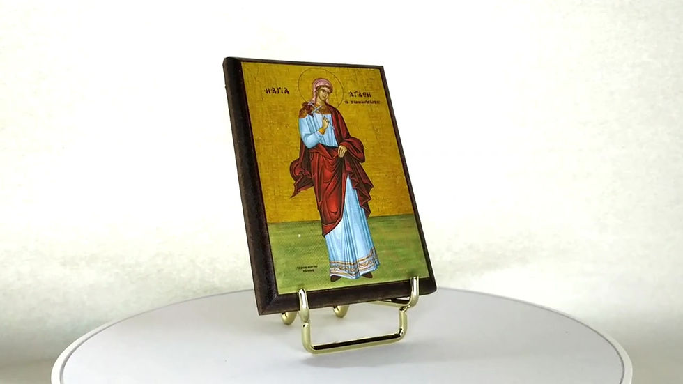 Thumbnail: SAINT AGATHA, VIRGIN-MARTYR, FULL BODY