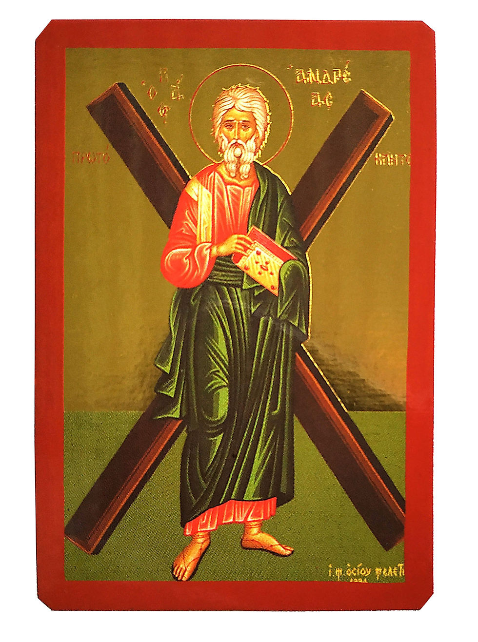 Thumbnail: SAINT ANDREW THE ΑPOSTLE, THE FIRST-CALLED, WITH CROSS, FULL BODY