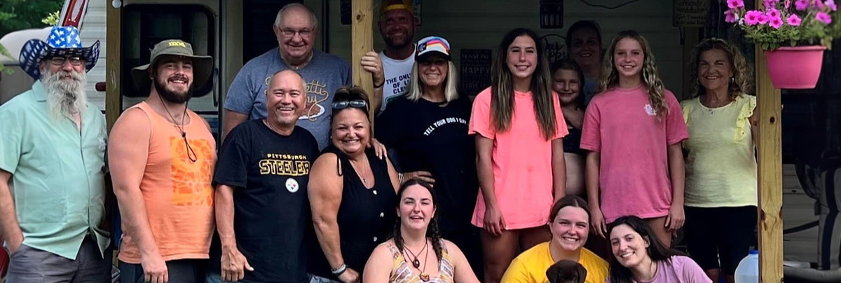 Rhonda Sandy's family - the inspiration behind from Pain to Paint