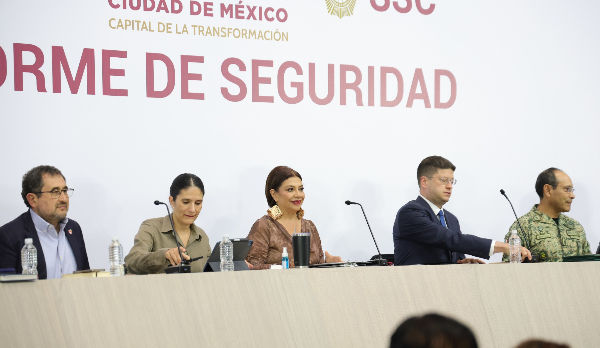 Clara Brugada destaca reducción de 33% en delitos de alto impacto y baja de 51% en homicidios en la CDMX