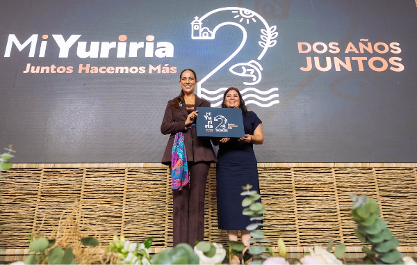Gobernadora de Guanajuato refrenda su respaldo a las familias yurirenses, ha destinado más de 201.4 mdp