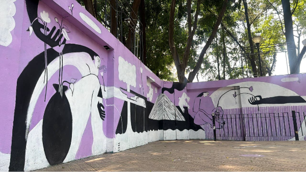 Gobierno de Alessandra Rojo de la Vega recupera con arte un espacio público en el Jardín Dr. Ignacio Chávez