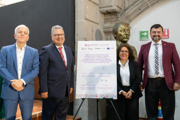 Firman acuerdo para fortalecer el empleo digno, la formalización laboral y capacitación en CDMX y la zona metropolitana