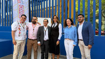 Alessandra Rojo de la Vega entrega cancha rehabilitada en Plaza Giordano Bruno en homenaje al rapero Milkman