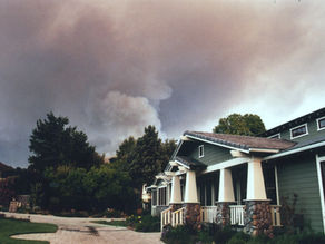photo of a wild fire in Old Agoura