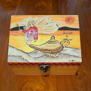 Boîte à vœux fée rouge