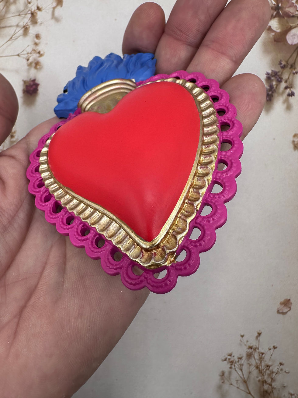 Miniature : Ex-Voto Style Mexicain Coloré