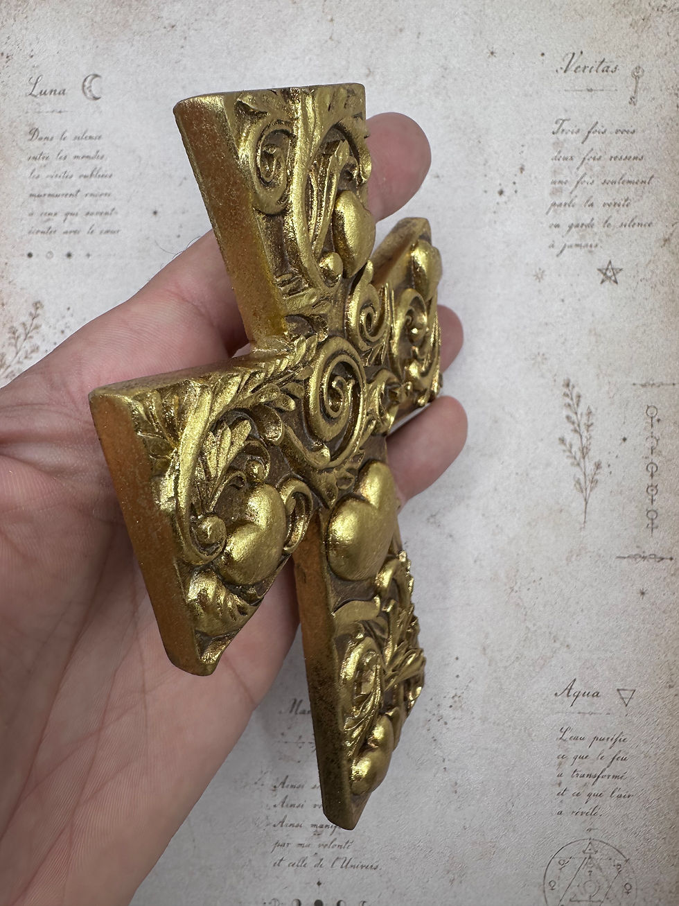 Miniature : Croix Murale Dorée