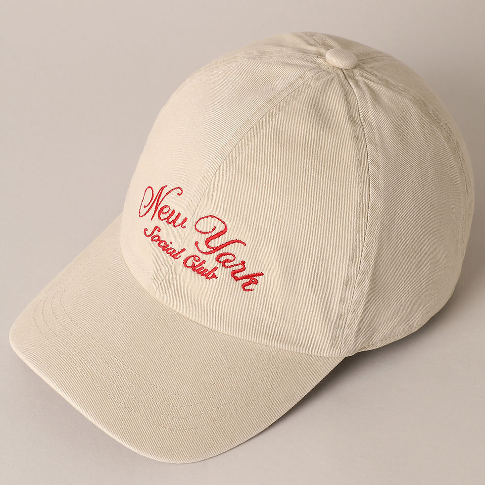 Thumbnail: New York Social Club Embroidered Dad Hat 100% Cotton Unisex
