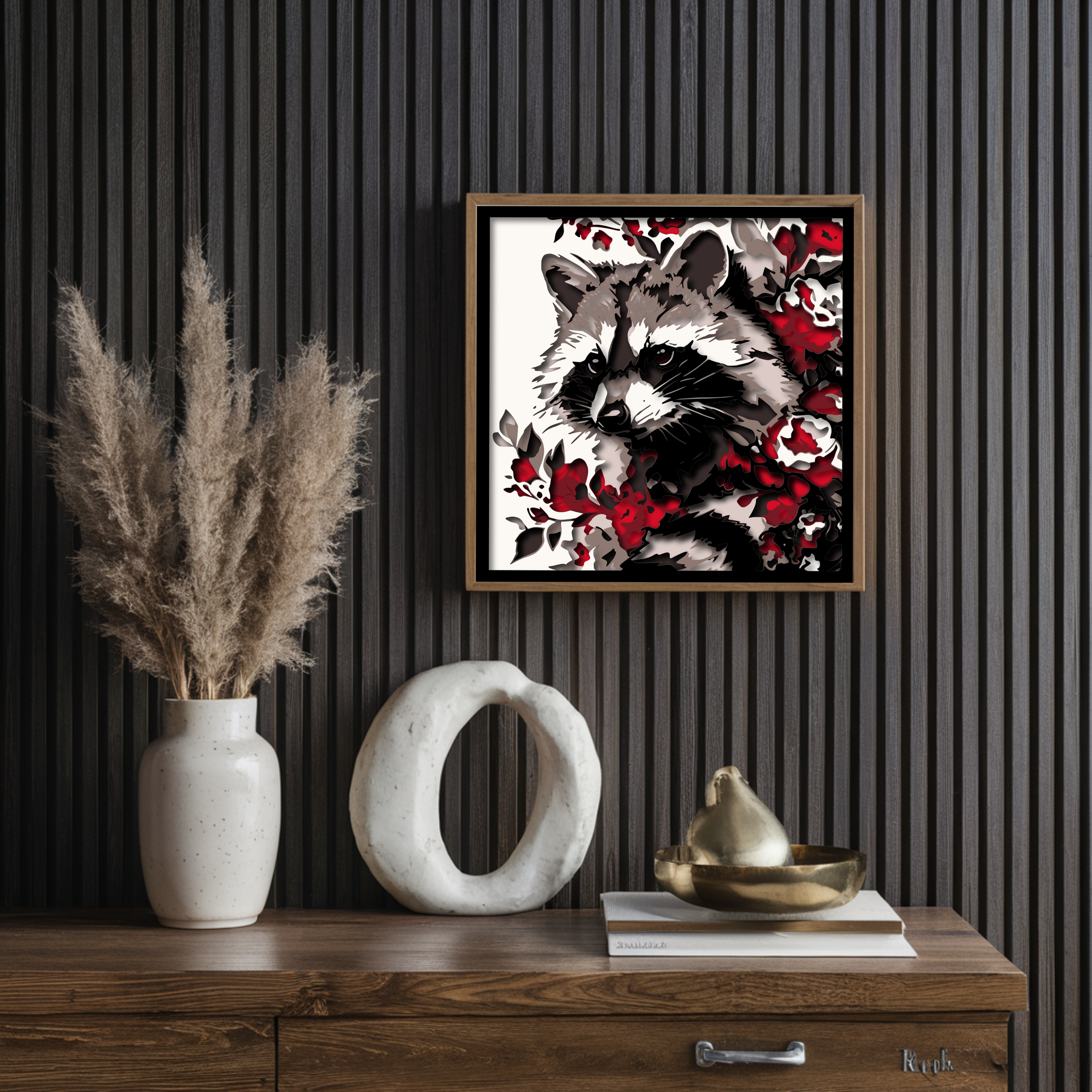 Raccoon Floral