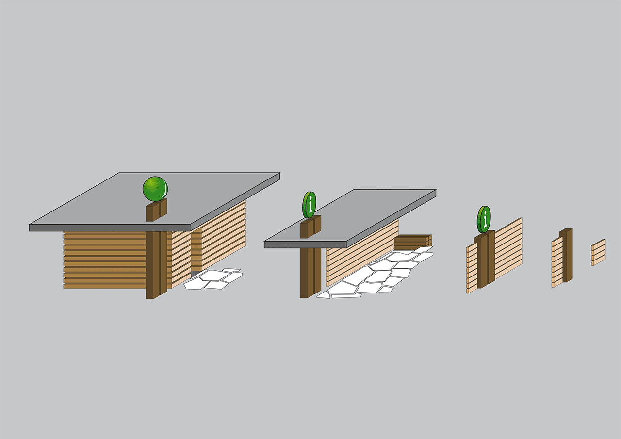 Gästeleitsystem Lötschental_Module
