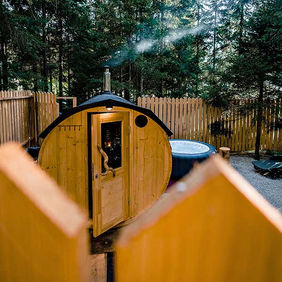 Garden Sauna from BaltoScandia exclusive at Penguin Spas Outdoor Living showroom Scotland