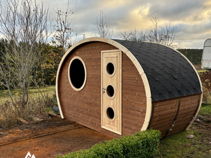 Karlstad Garden Sauna 400 handcrafted and built in Grantown-on-Spey, Highland, Scotland by Baltoscandia Sauna and Spa