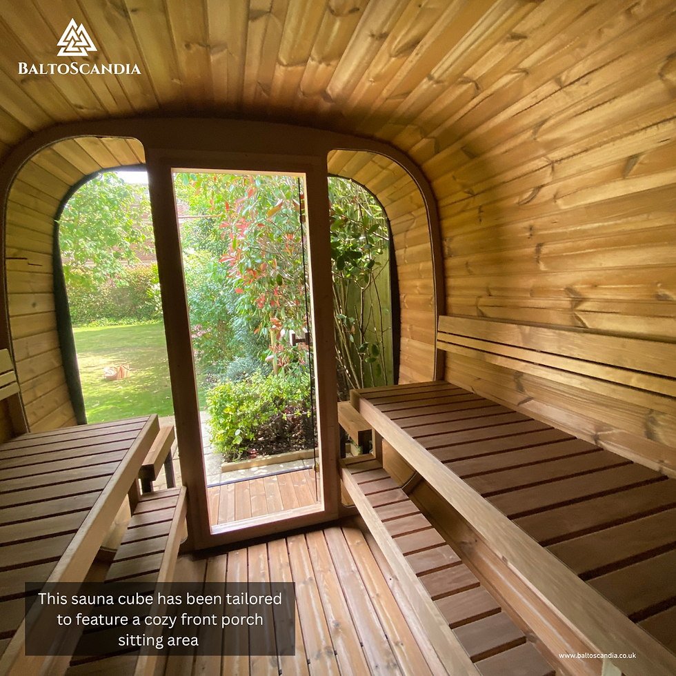 Thumbnail: Aarhus Sauna Cube 220 Wellness | 220 x 226 cm | 8.67 m³ | 4 Persons