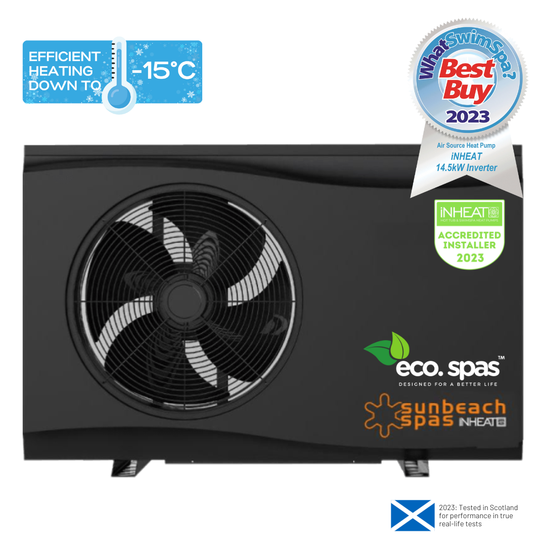 iNHEAT 14.4kW Hot Tub & Spa Air Source Heat Pump Inverter Pro