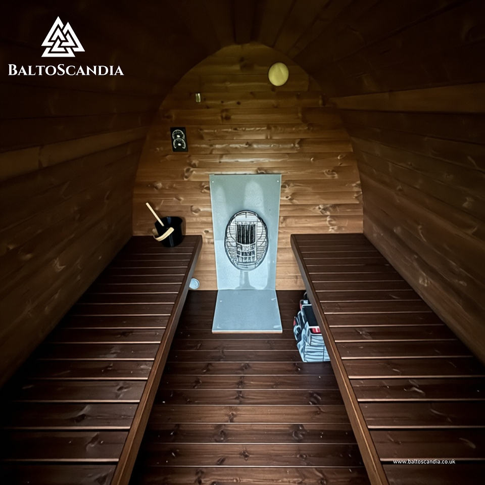 Florø Sauna Pod 300: Designed and Built by Baltoscandia Saunas in Culbokie, Dingwall, Scotland