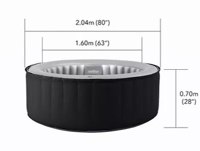 Thumbnail: MSpa Delight Silver Cloud inflatable  Hot Tub | 6 person