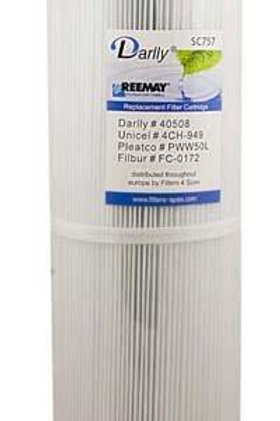 Filtro Spa Darlly SC757 (4CH-949) – Ricambio Per Vasca Idromassaggio – Altezza 35 Cm, Diametro 12 Cm – Attacco Filettato