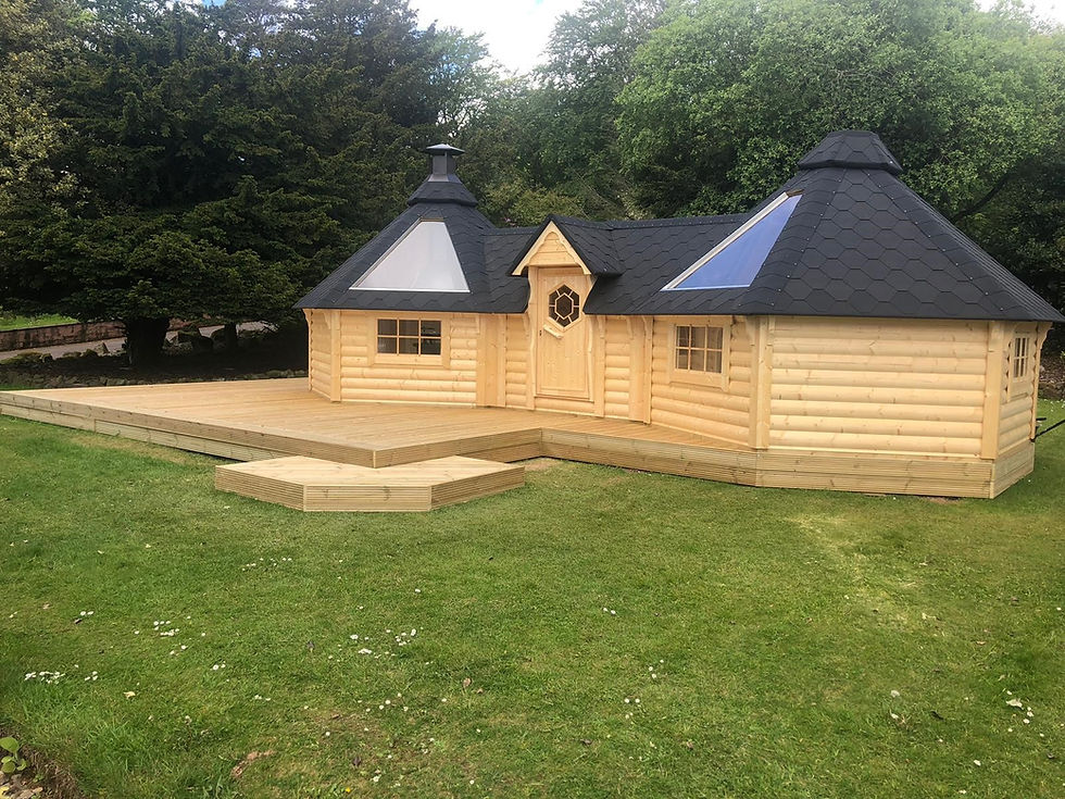 Thumbnail: Premium BBQ Hut 9.2m2 + 9.2m2