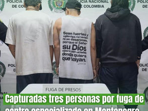 Recapturan a tres jóvenes fugados del Centro de Atención La Primavera en Montenegro