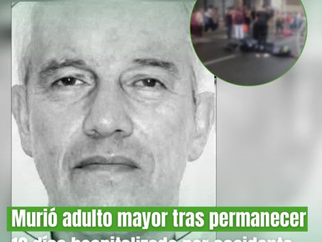 MUERE ADULTO MAYOR TRAS ACCIDENTE VIAL EN ARMENIA