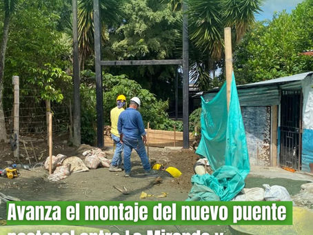 Avanza montaje del nuevo puente peatonal entre La Miranda y Santander: será entregado en marzo