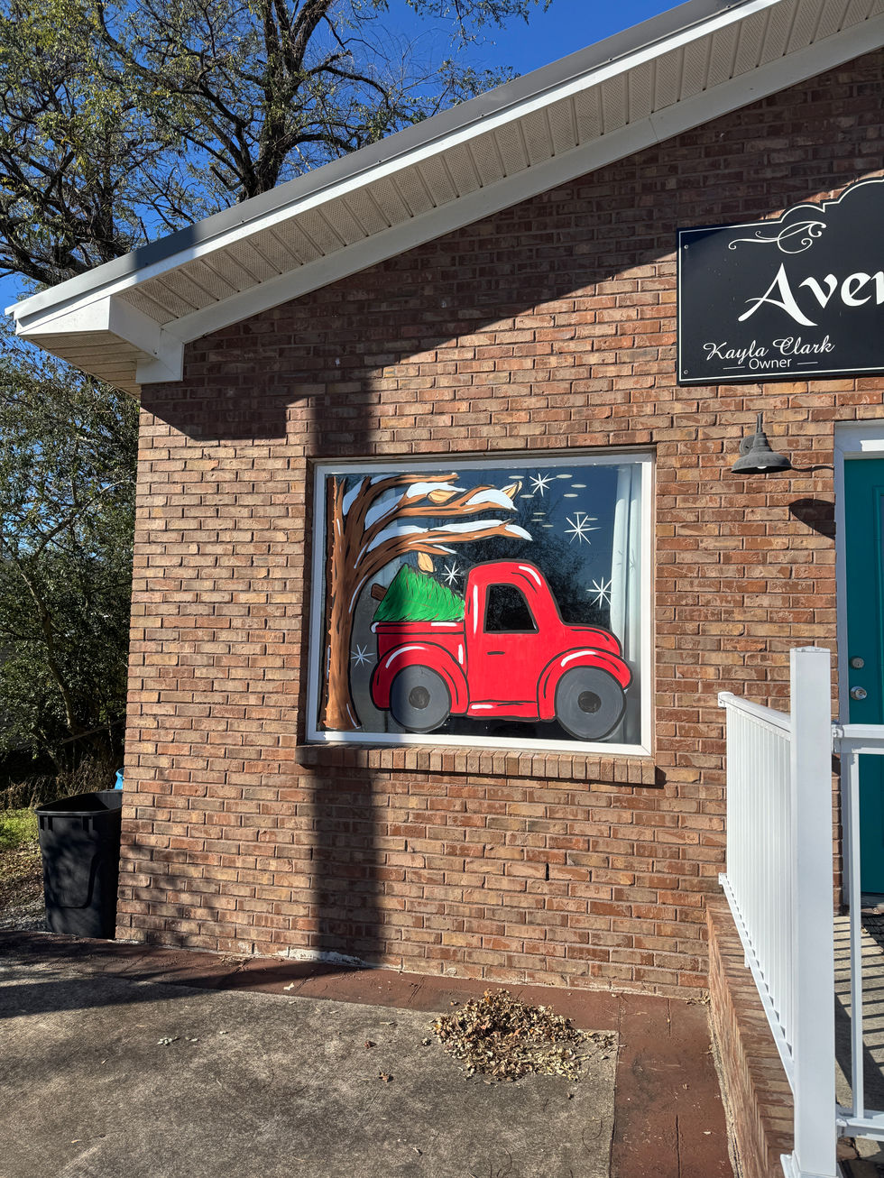 Ardmore AL Window Painting Christmas