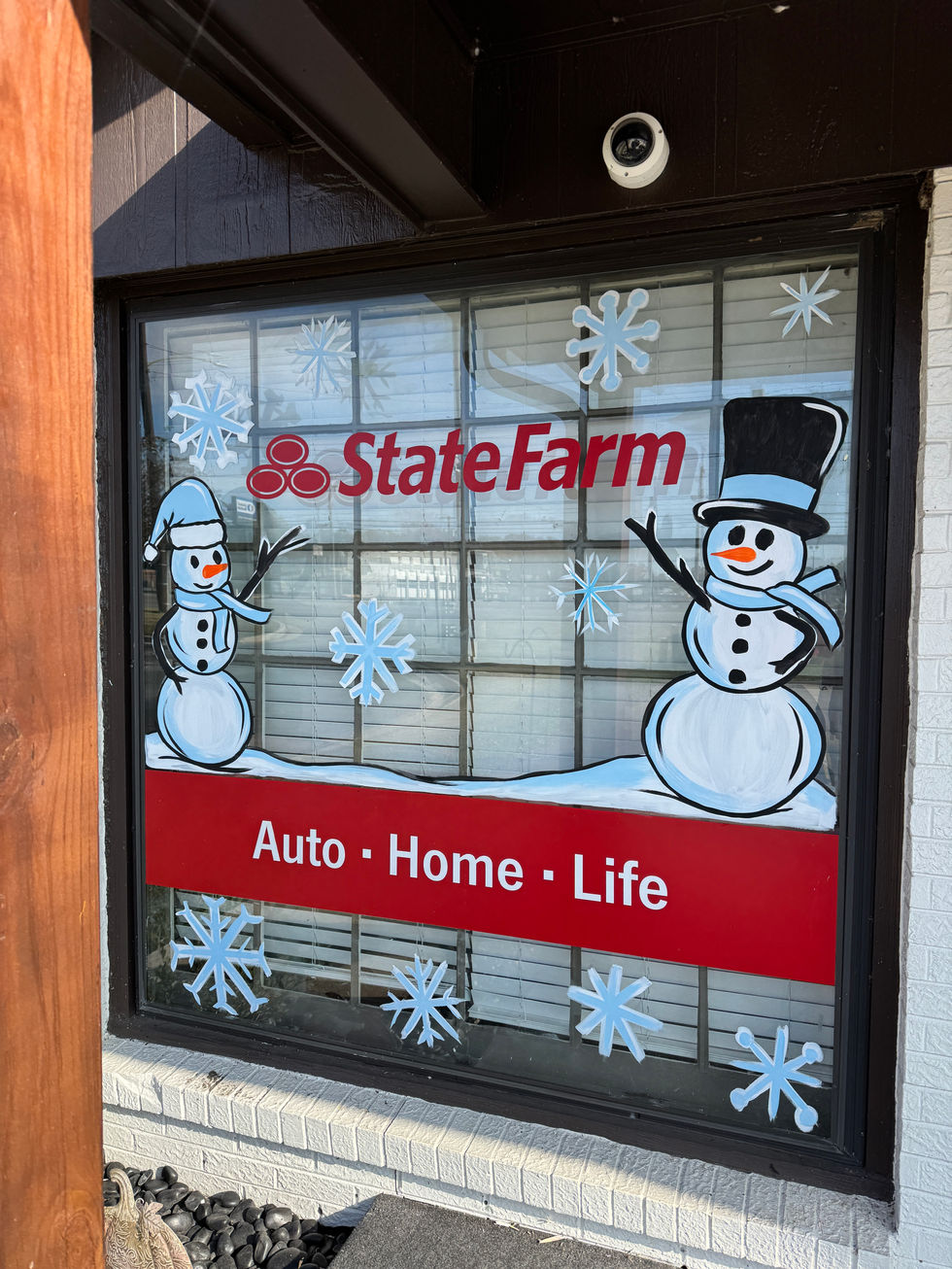 Athens AL Window Painting Christmas