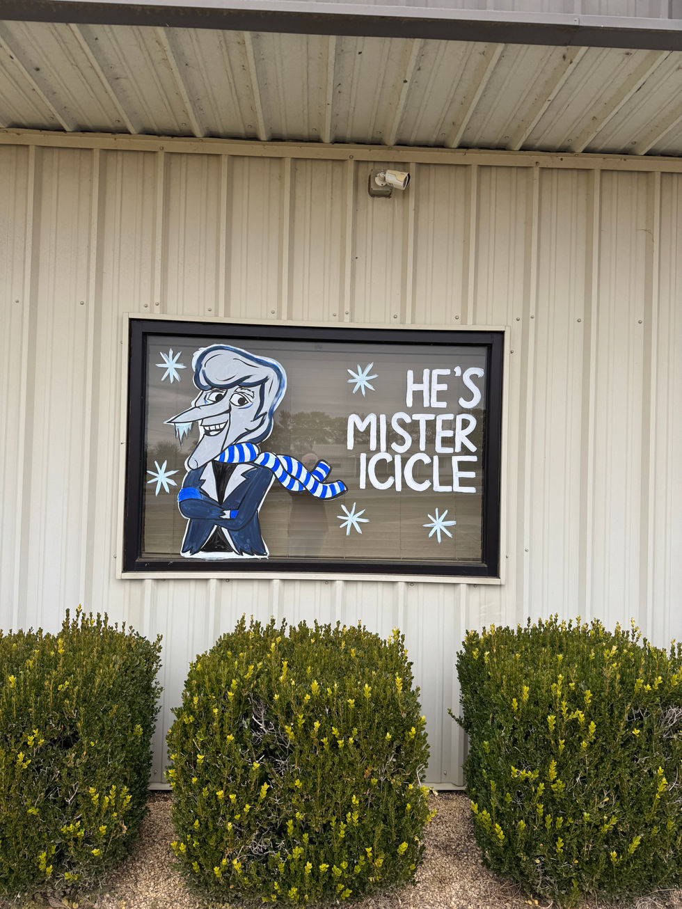 Athens AL Window Painting Christmas