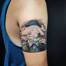 ☁️ _anileyupoglu #cloud #head #tattoo #black #realistic #tattooart #tattoolife #inked #ski